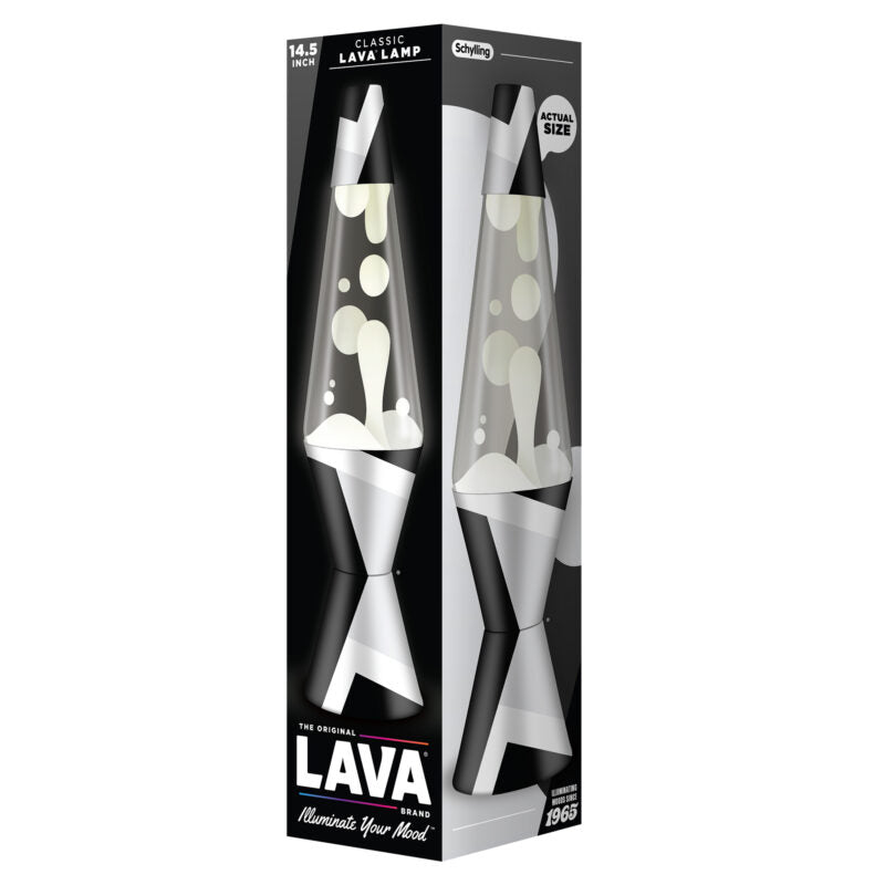 14.5″ Lava Lamp Polygonal White Tone - US 3204