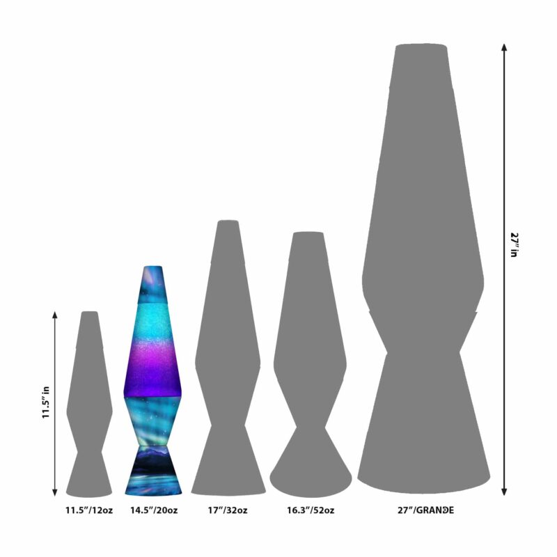 14.5″ LAVA Lamp Colormax Northern Lights – Glitter - US 8228