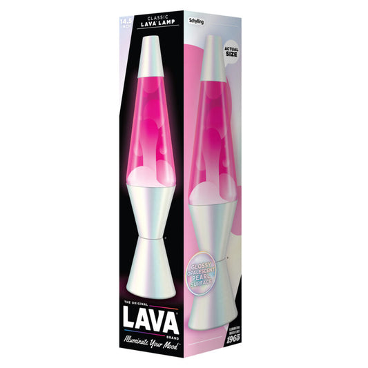 14.5″ Lava Lamp Opalescent Pearl - US 5985