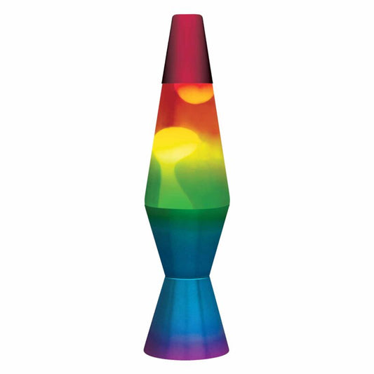 11.5″ LAVA Lamp Rainbow – White/Tricolor - US 8745
