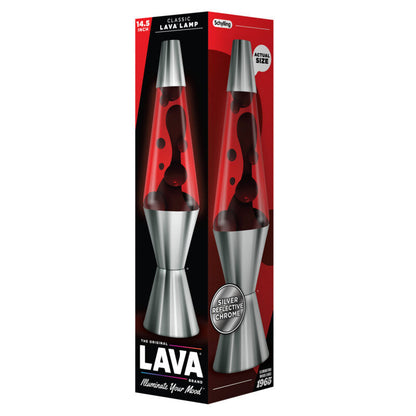 14.5″ Lava Lamp Chrome Plated Crimson - US 7663
