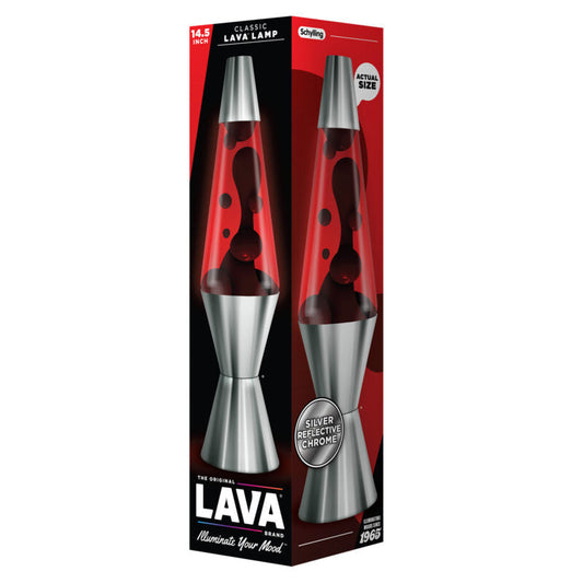 14.5″ Lava Lamp Chrome Plated Crimson - US 7663