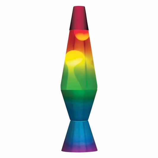 14.5” LAVA Lamp Rainbow – White/Clear/Tricolor - US 2471