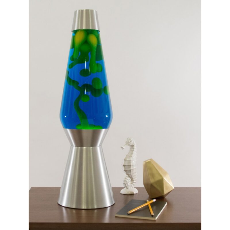27″ LAVA Lamp Grande – Yellow/Blue/Silver - US 6695